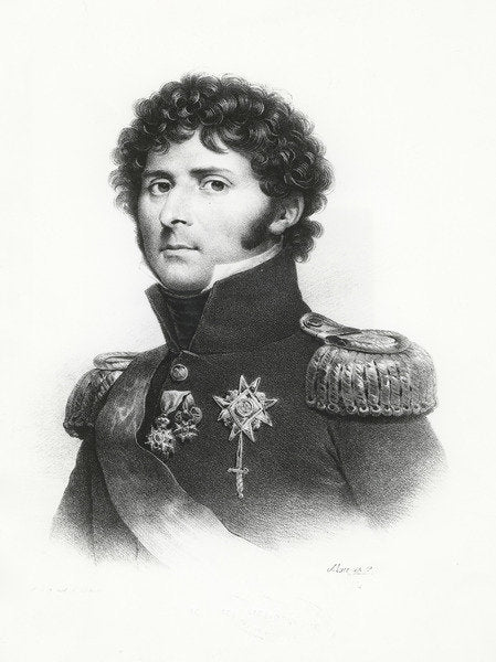 Detail of Bernadotte, Prince of Pontecorvo by Jean Baptiste Mauzaisse