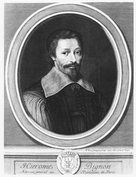 Detail of Jerome Bignon by Pierre Louis van Schuppen