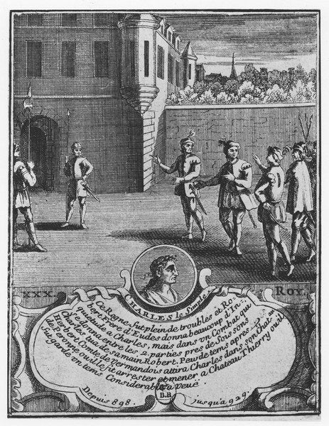 Detail of Charles III the Simple by French School