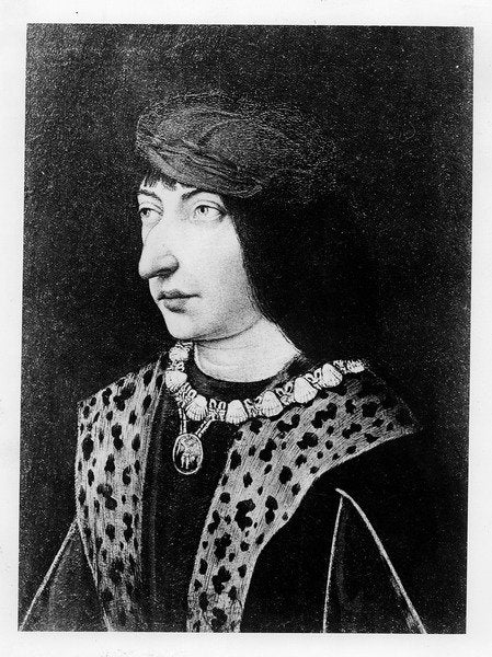 Detail of Charles VIII, King of France by French School