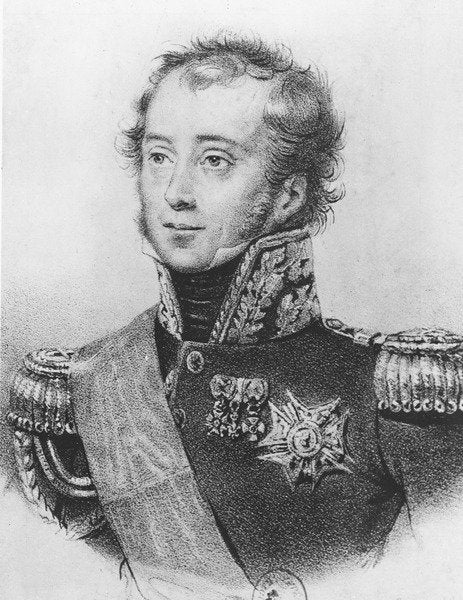 Detail of Louis-Auguste-Victor, Count de Ghaisnes de Bourmont by Joseph Chabord