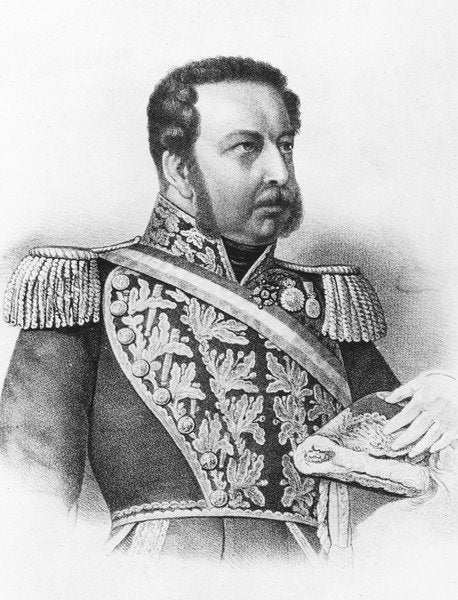 Detail of Manuel Bulnes by French School