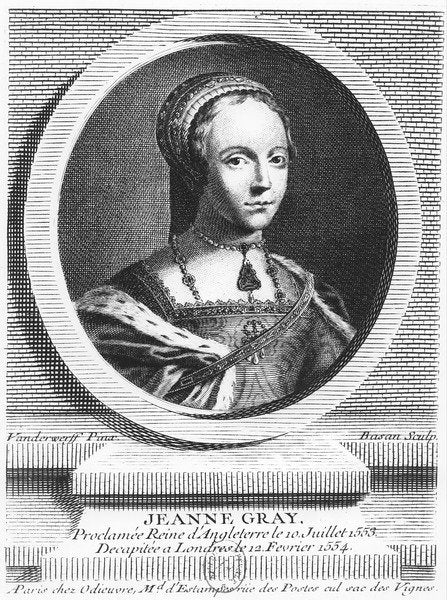 Detail of Lady Jane Grey by Pierre François Basan