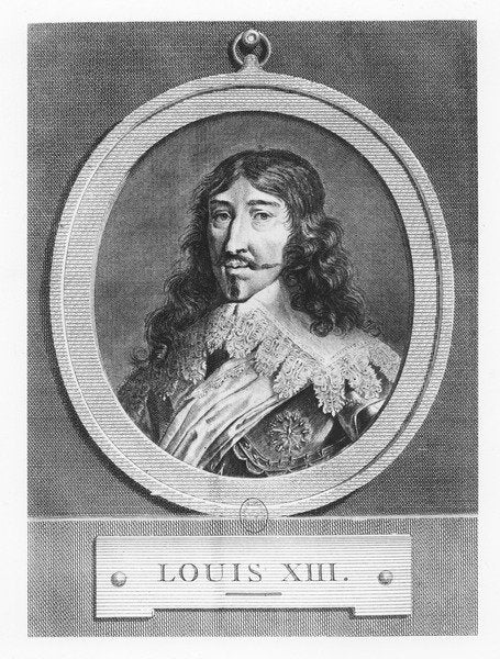 Detail of Louis XIII, King of France by French School