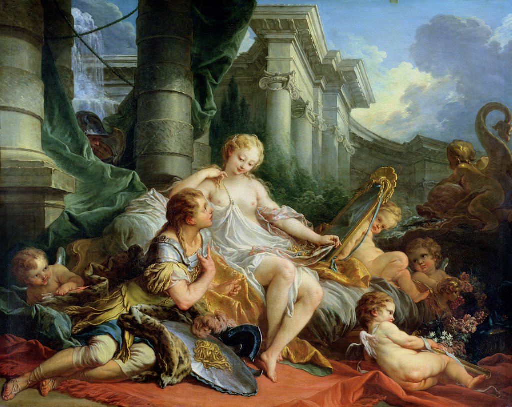 Detail of Rinaldo and Armida, 1733 by Francois Boucher
