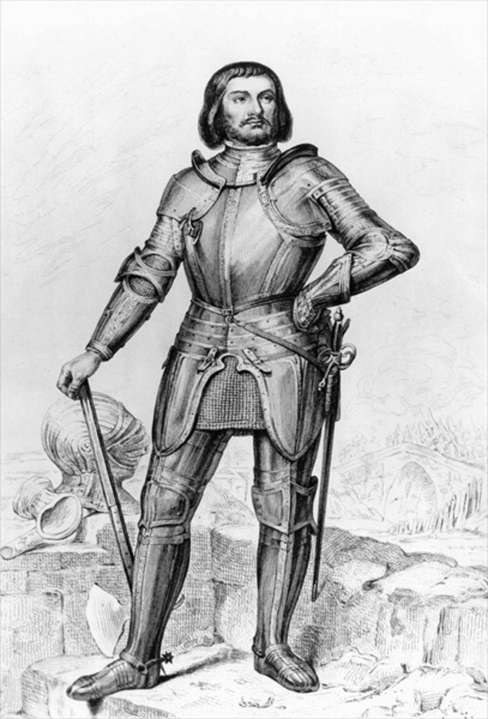 Detail of Gilles de Laval, Lord of Rais by Manuel (after) Ferran