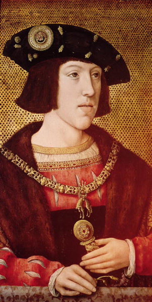 Detail of Portrait of Charles V by Bernard van Orley
