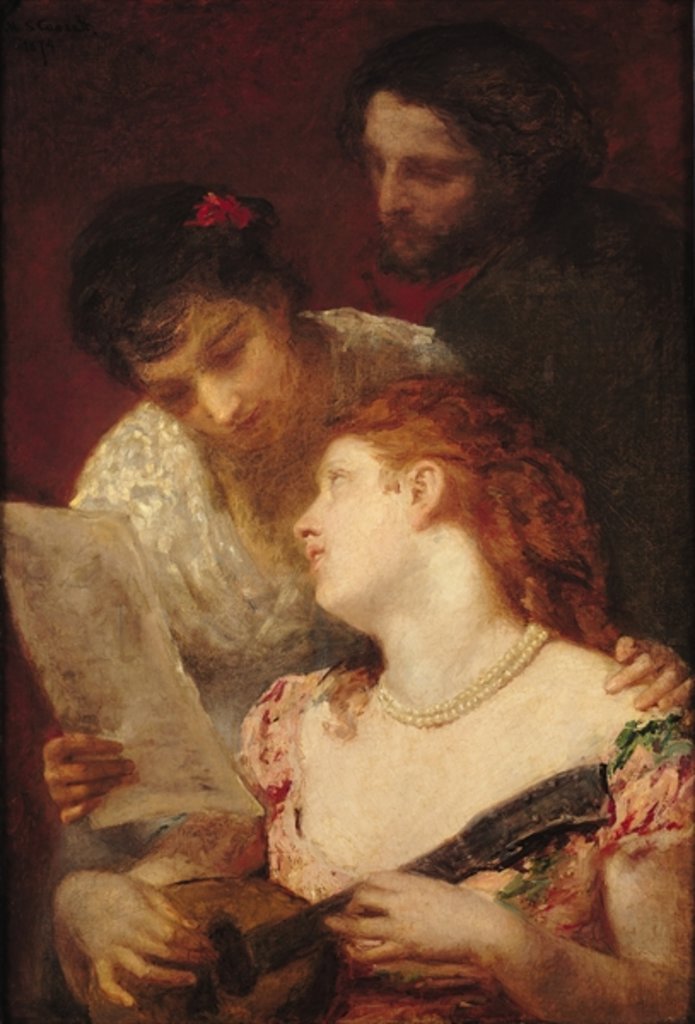 Detail of Musical Party, 1874 by Mary Stevenson Cassatt
