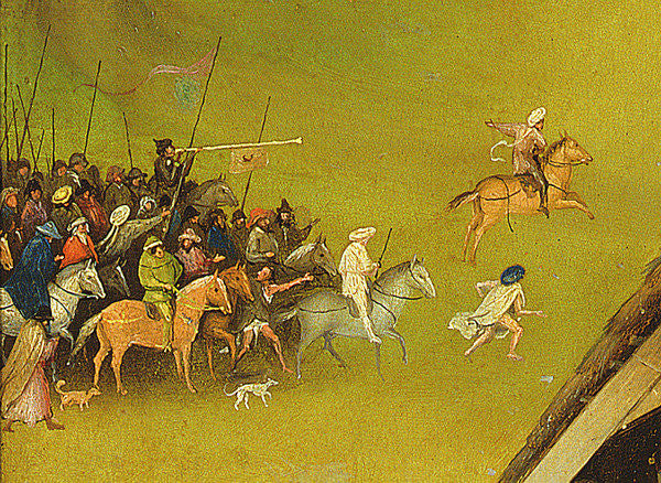 Detail of The Adoration of the Magi, detail of the background by Hieronymus Bosch