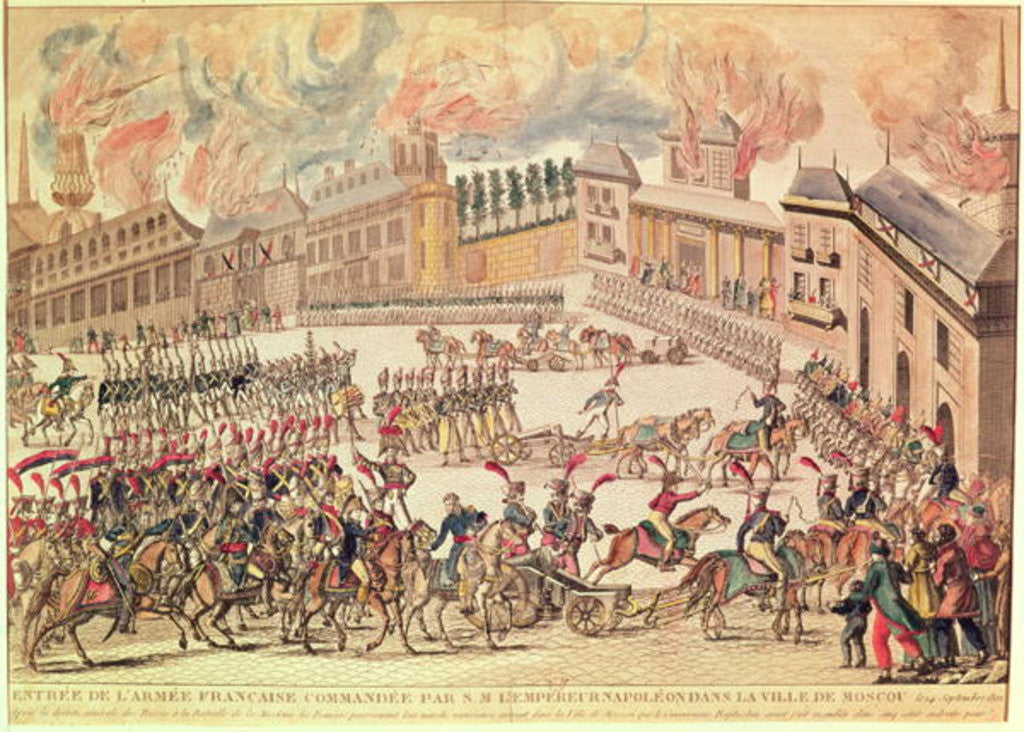 Entry of the French Army Commanded by Emperor Napoleon into Moscow by French School
