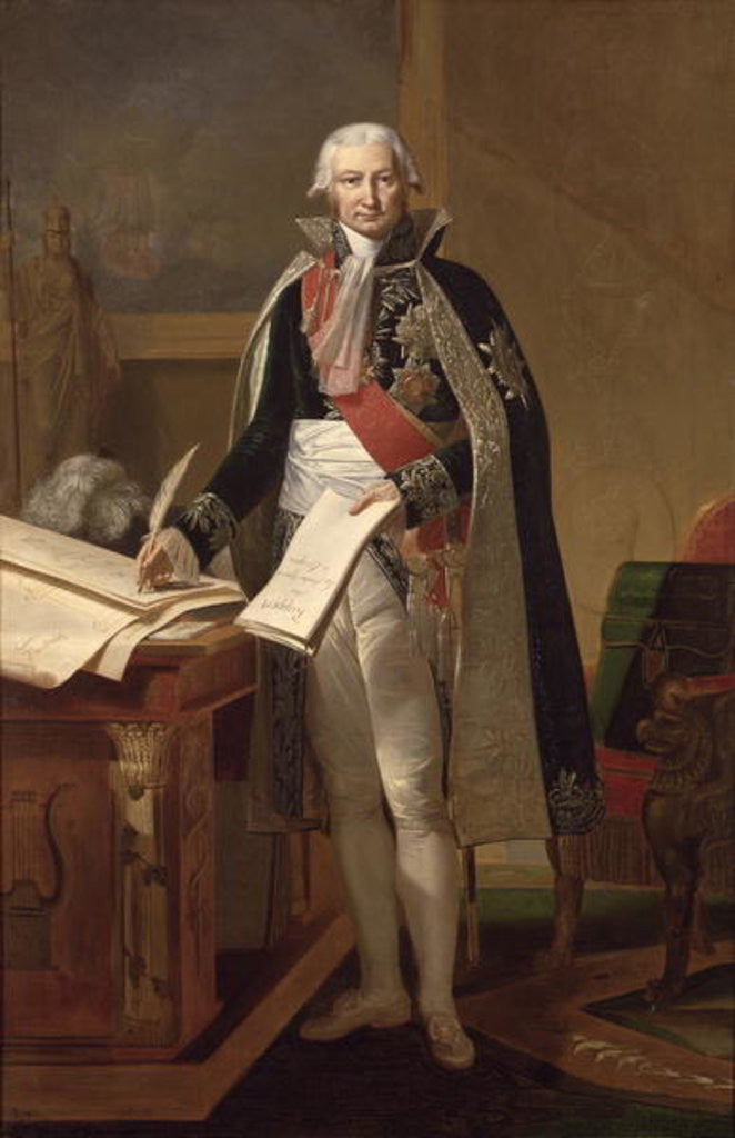 Detail of Jean-Baptiste de Nompere de Champagny Duke of Cadore by Antoine Ansiaux