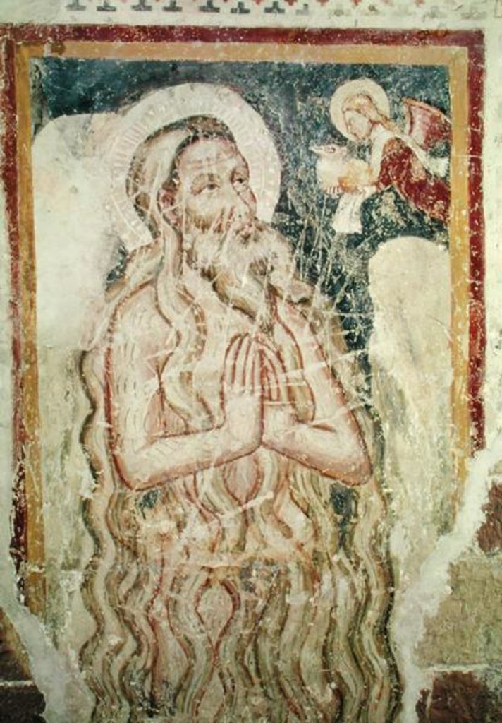 Detail of A Hermit Saint by Italian School