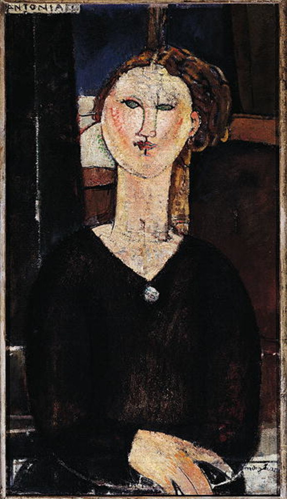 Detail of Antonia, c.1915 by Amedeo Modigliani