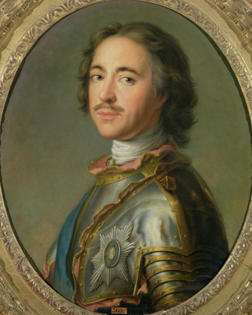 Detail of Portrait of Peter the Great by French School