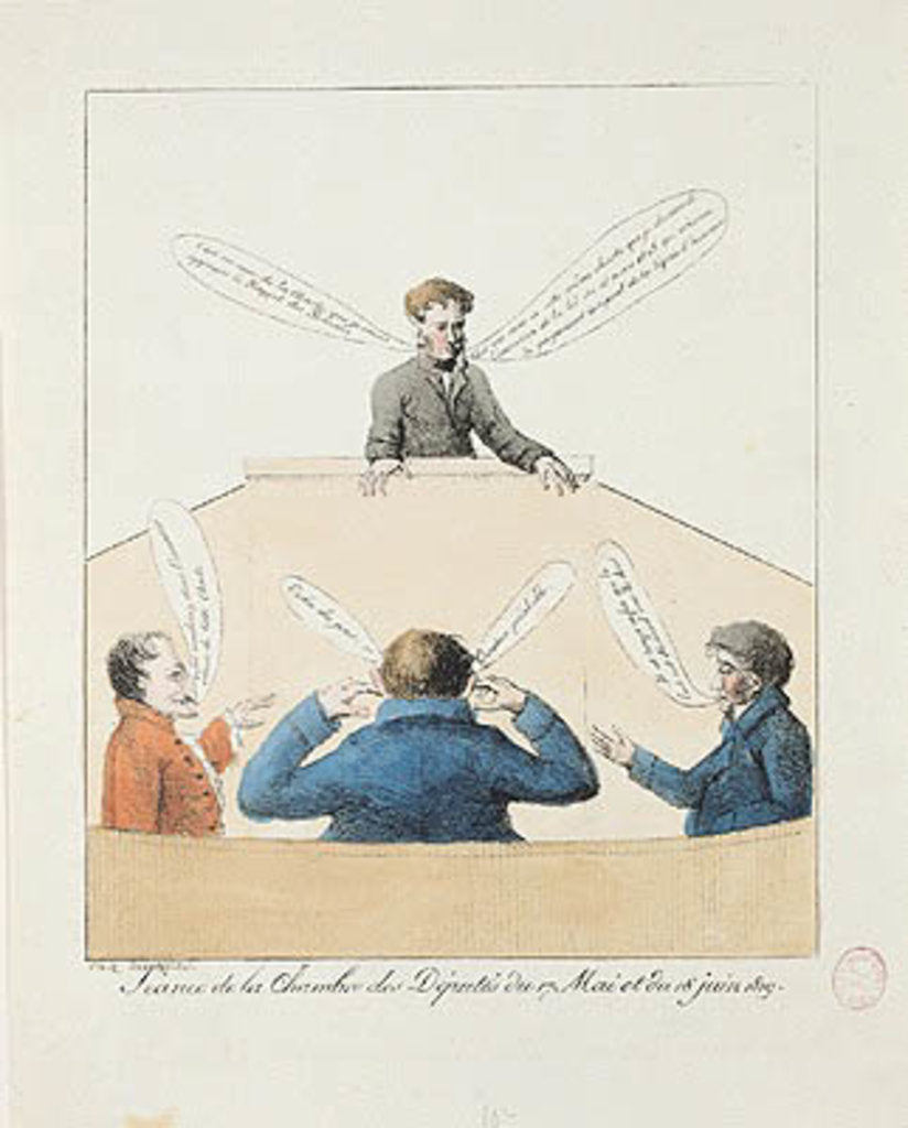 Detail of Meeting of the Chamber of Deputies from 17th May to 18th June 1819 by French School