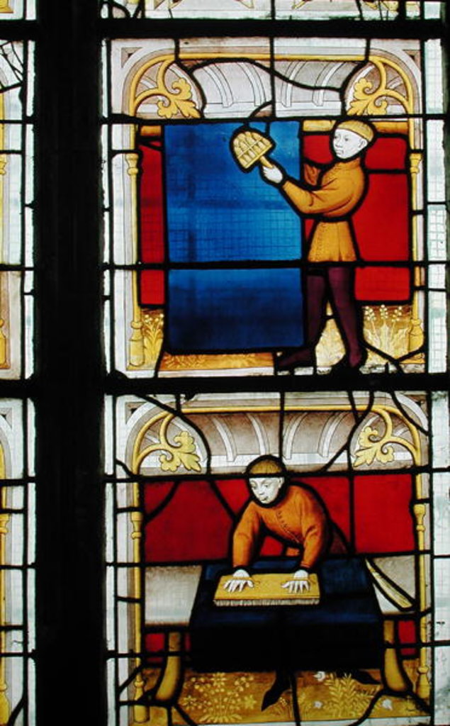Detail of Cloth Merchant's Window by French School