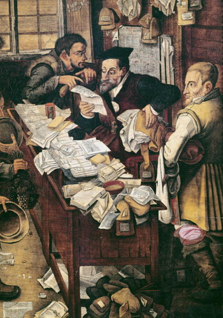 Detail of The Payment of the Yearly Dues by Pieter the Younger Brueghel