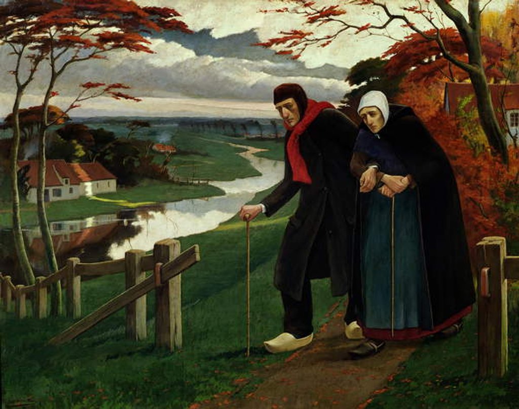 Detail of The End of Autumn or, The Blind, 1889 by Eugene Laermans