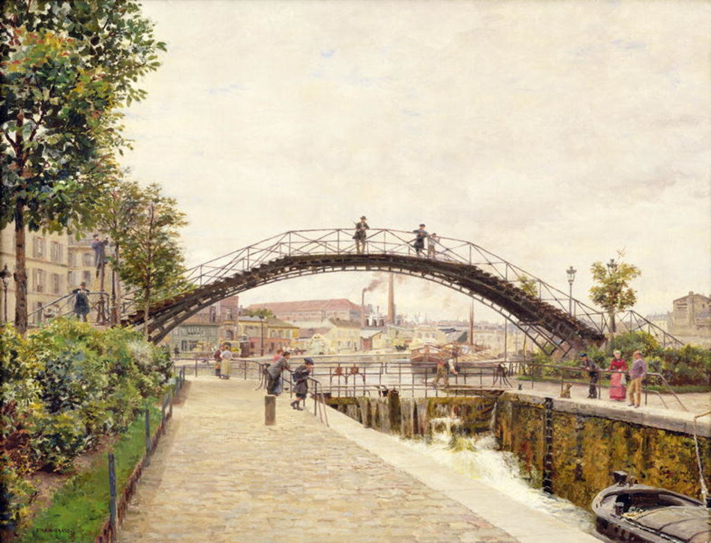 The Saint-Martin Canal by Marie Francois Firmin-Girard