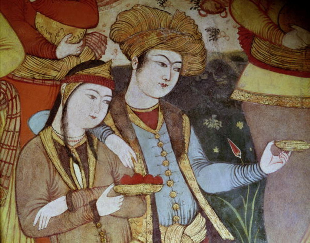 Detail of Nobles at the Court of Shah Abbas I by Persian School