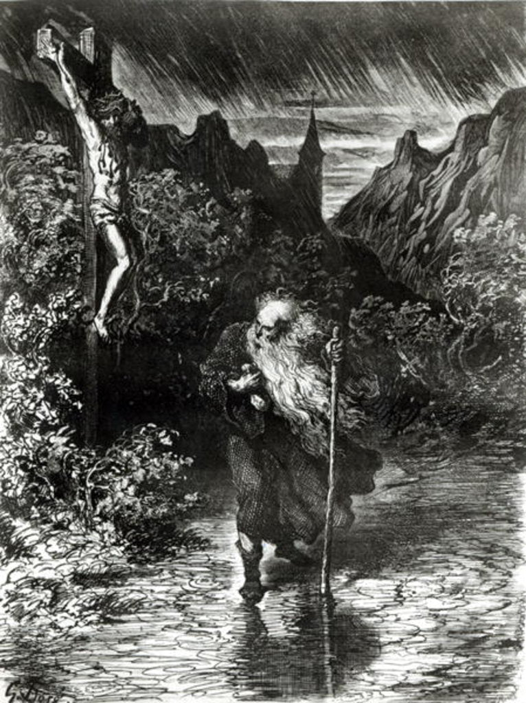Detail of The Wandering Jew by Gustave Dore