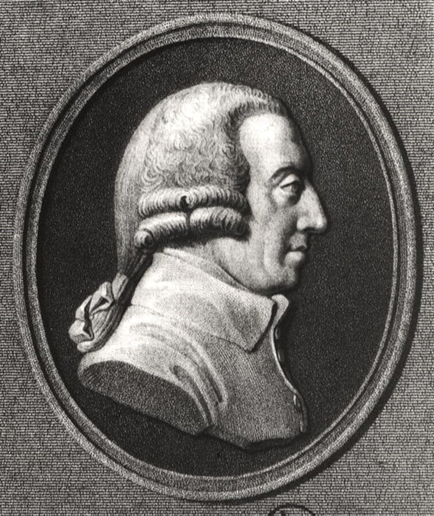 Portrait from a medallion of Adam Smith by William the Younger Holl