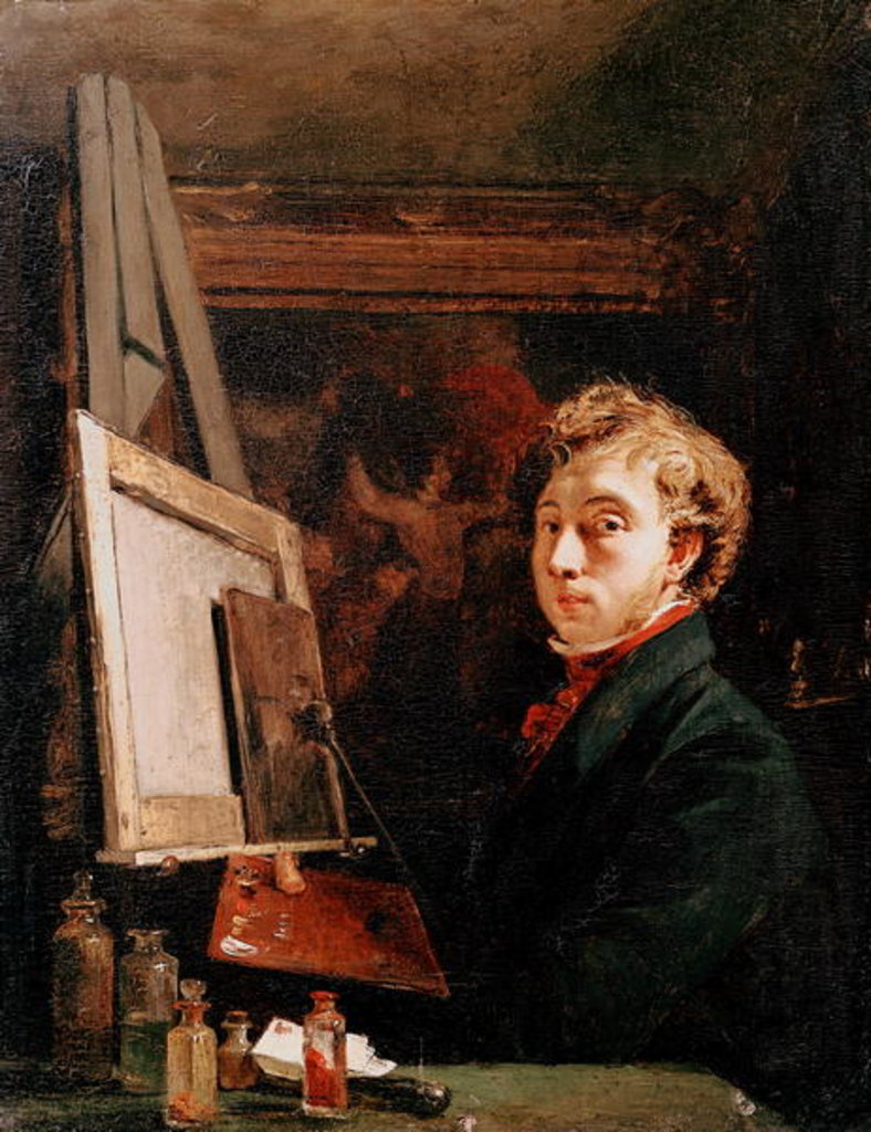 Detail of Self Portrait by Richard Parkes Bonington