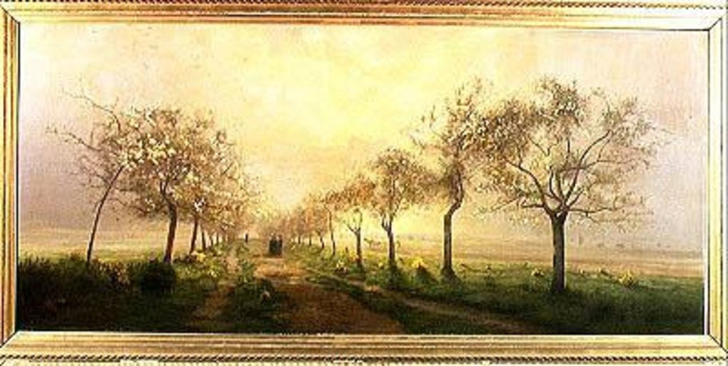 Detail of Apple Trees and Broom in Flower by Antoine Chintreuil