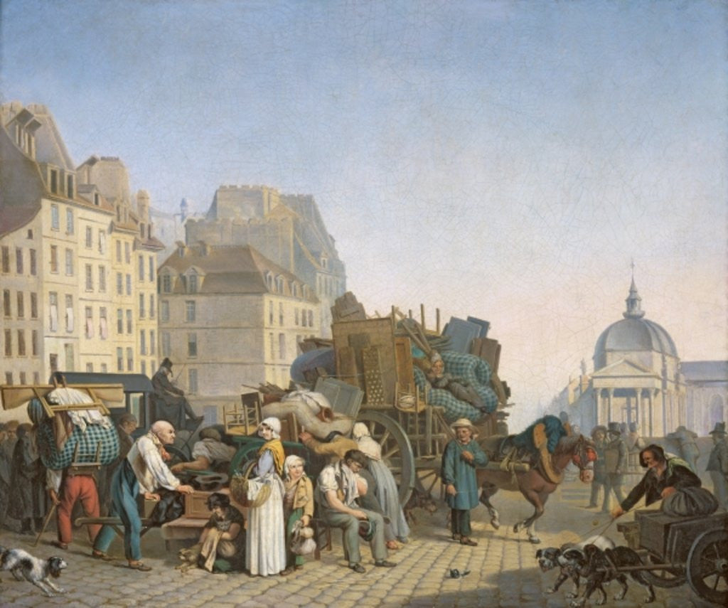 Detail of The House Movers by Louis Leopold Boilly
