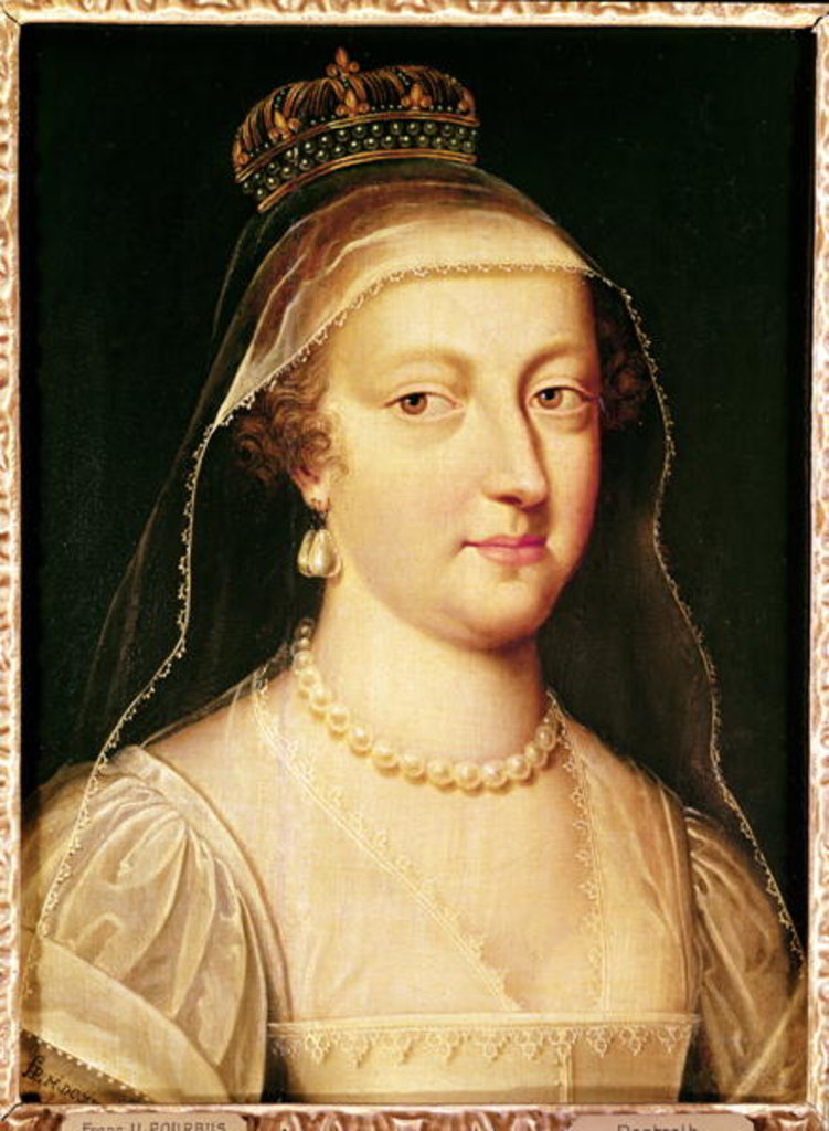 Detail of Portrait of Anne of Austria, Infanta of Spain, Queen of France and Navarre by Frans II Pourbus