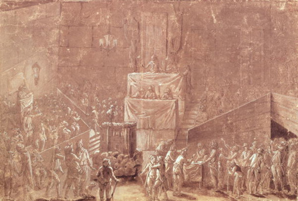 Jacobin Club During the Revolution by French School