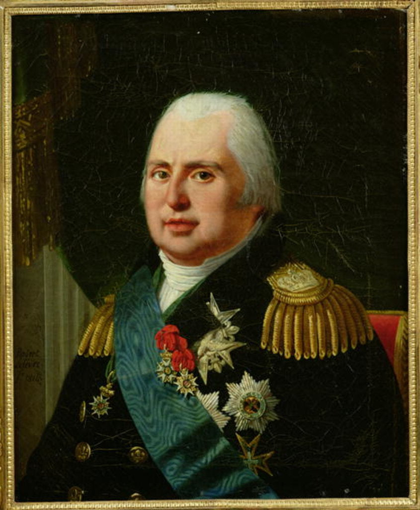 Detail of Louis XVIII by Robert Lefevre