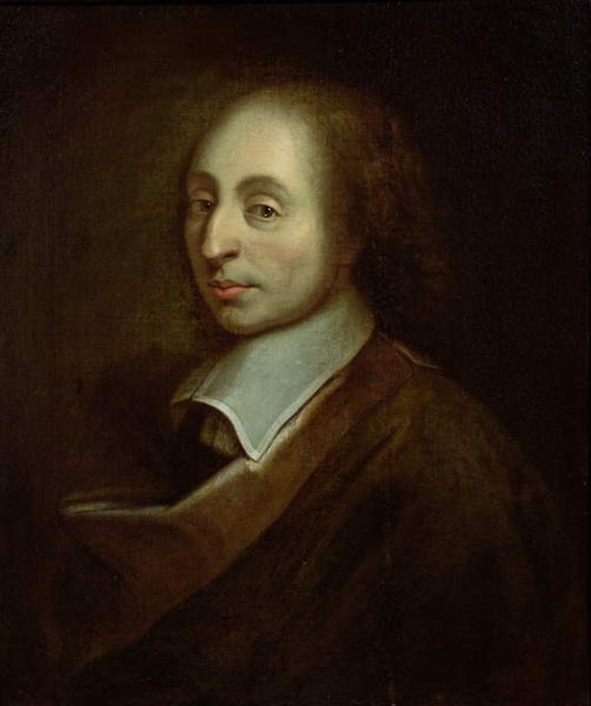 Blaise Pascal c.1691 by Francois the Younger (after) Quesnel