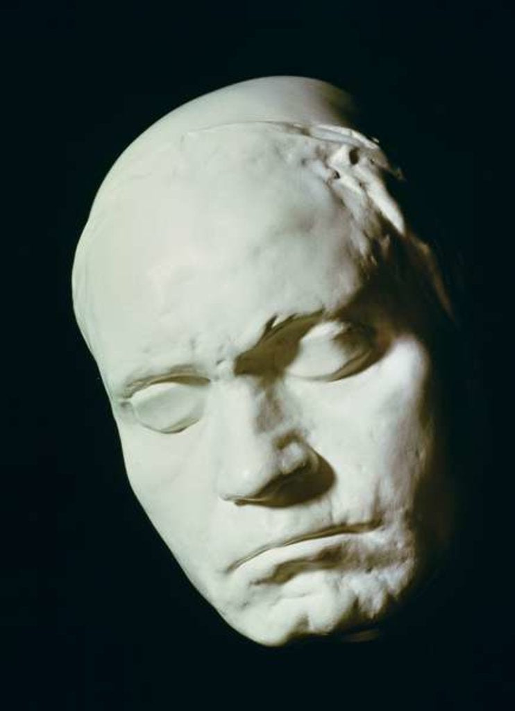 Mask of Beethoven, taken from life at the age of 42, 1812 by Franz Klein