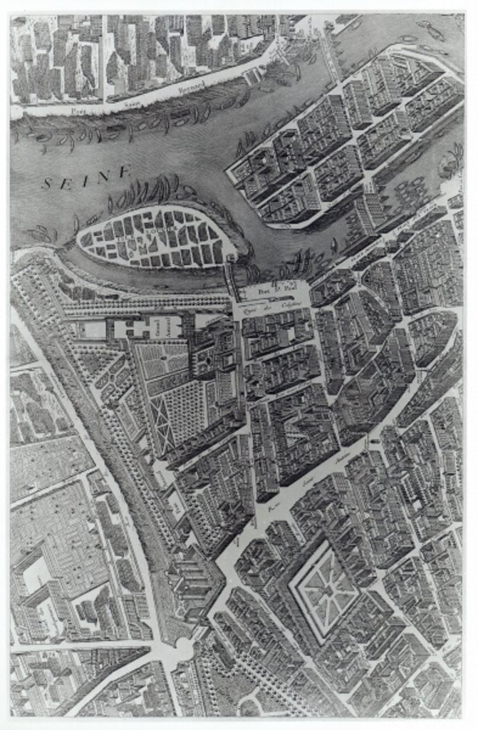 Plan of Paris, known as the 'Plan de Turgot' by Louis Bretez