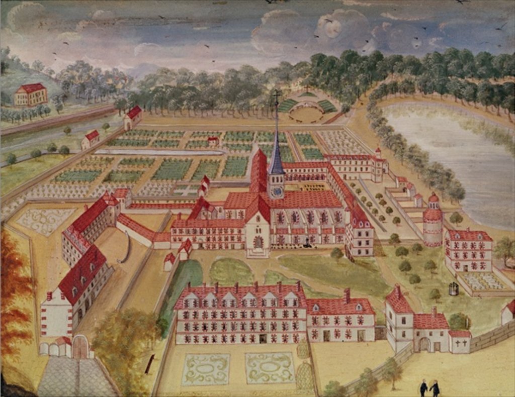 Detail of General View of the Abbey from 'l'Abbaye de Port-Royal', c.1710 by Louise Madelaine Cochin