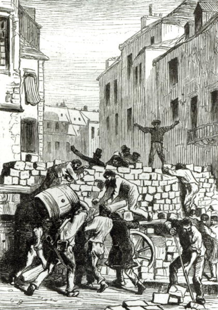 Detail of The Barricade by Gustave Brion