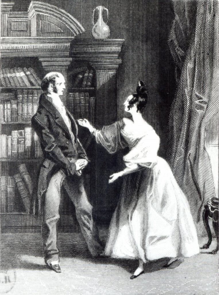 Detail of She then told him what Mr Darcy had voluntarily done for Lydia. He heard her with astonishment by George Pickering
