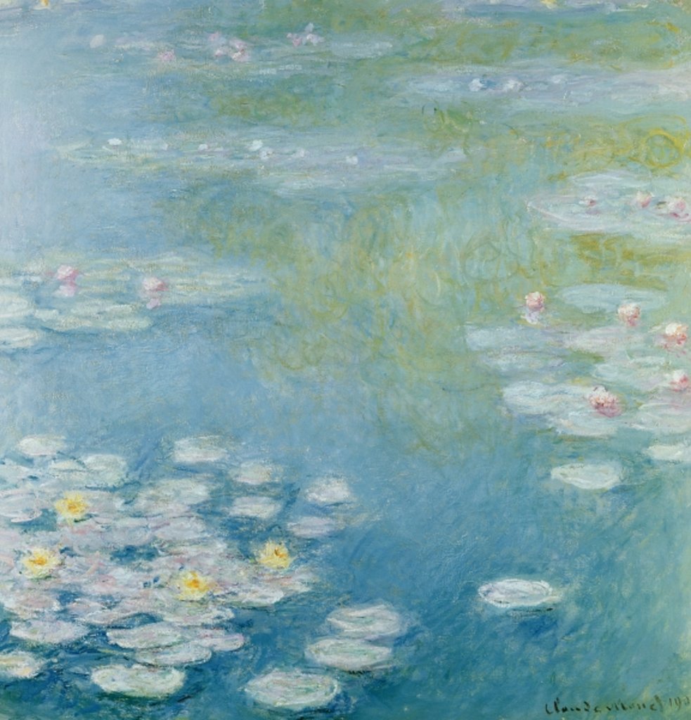 Detail of Nympheas at Giverny, 1908 by Claude Monet