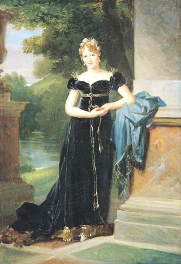Detail of Portrait of Marie Laczinska Countess Walewska by Francois Pascal Simon