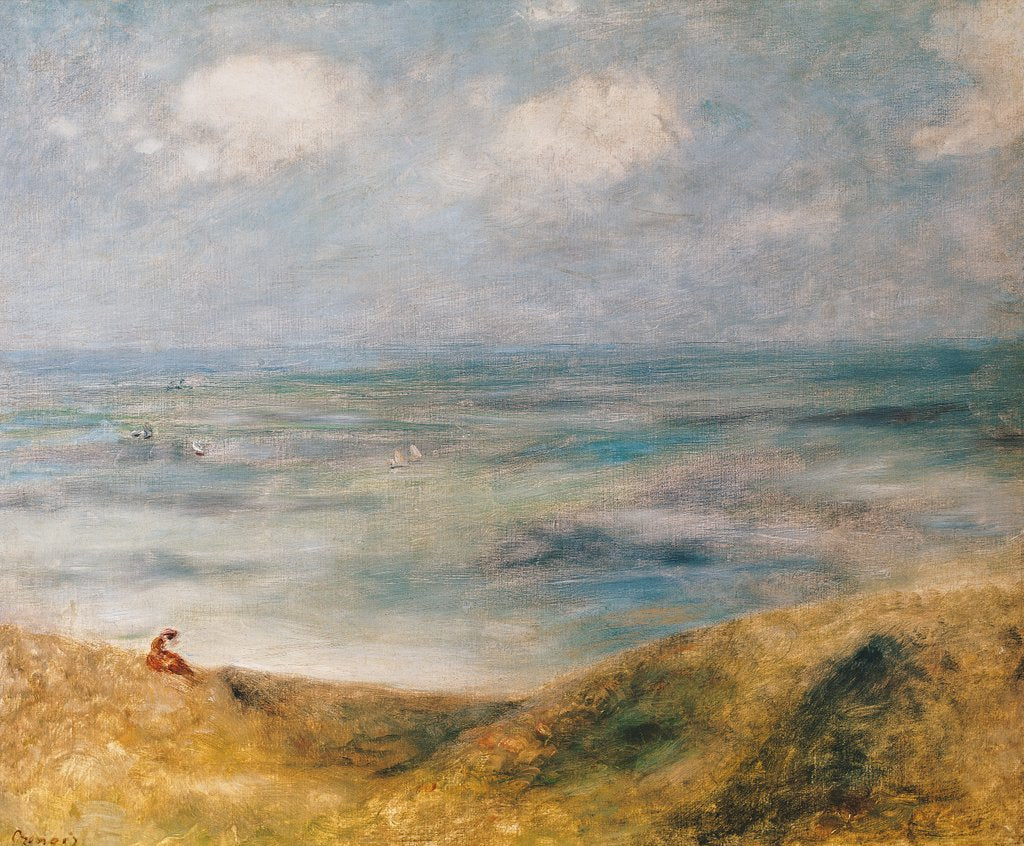 Detail of View of the Sea, Guernsey by Pierre Auguste Renoir