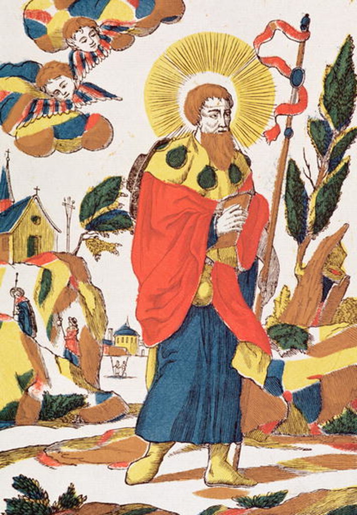 Detail of Devotional Prayer to St. James by French School