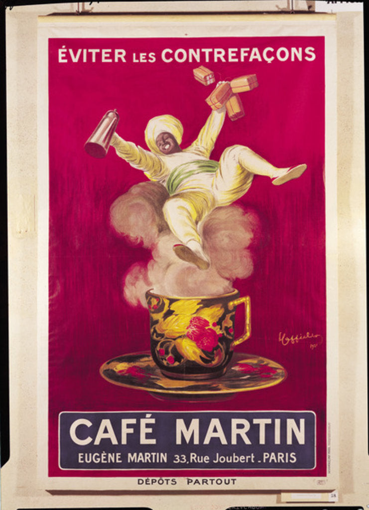 Detail of Poster advertising 'Cafe Martin', 1921 by Leonetto Cappiello