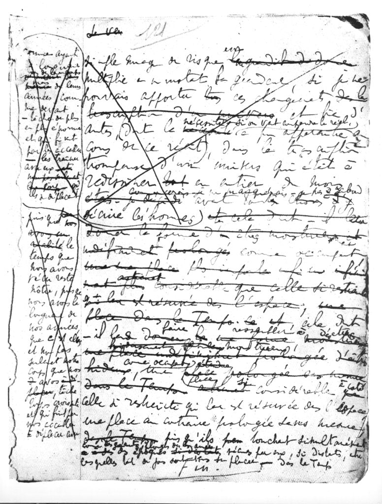 Detail of Last page of 'A la Recherche du Temps Perdu' by Marcel Proust