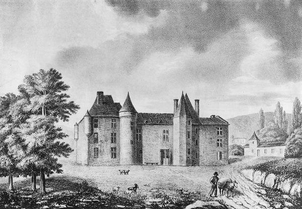 Detail of Chateau de Montaigne, Dordogne by French School