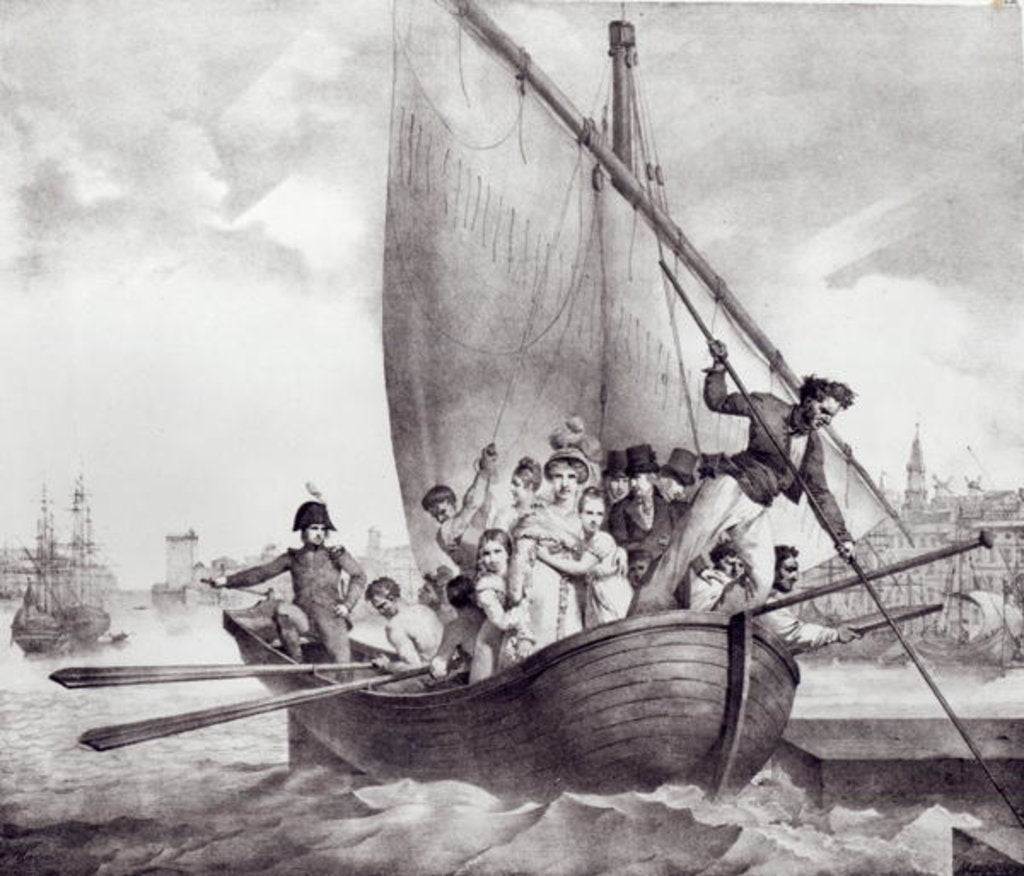 Detail of Bonaparte family arriving in Toulon by Jean Baptiste Mauzaisse