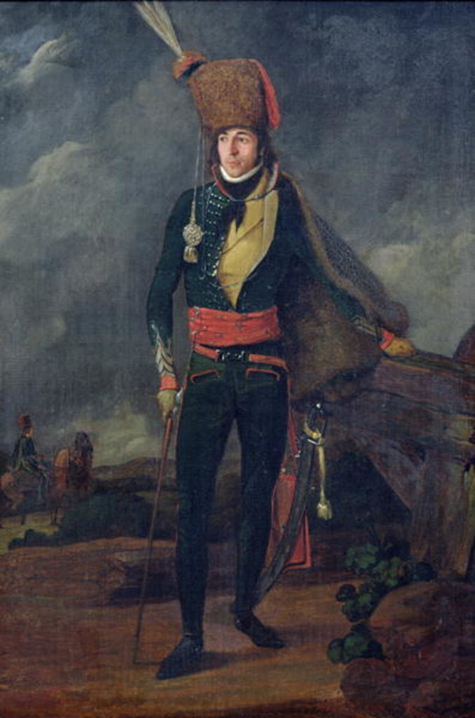 Detail of Lieutenant of the 8th Hussars by French School