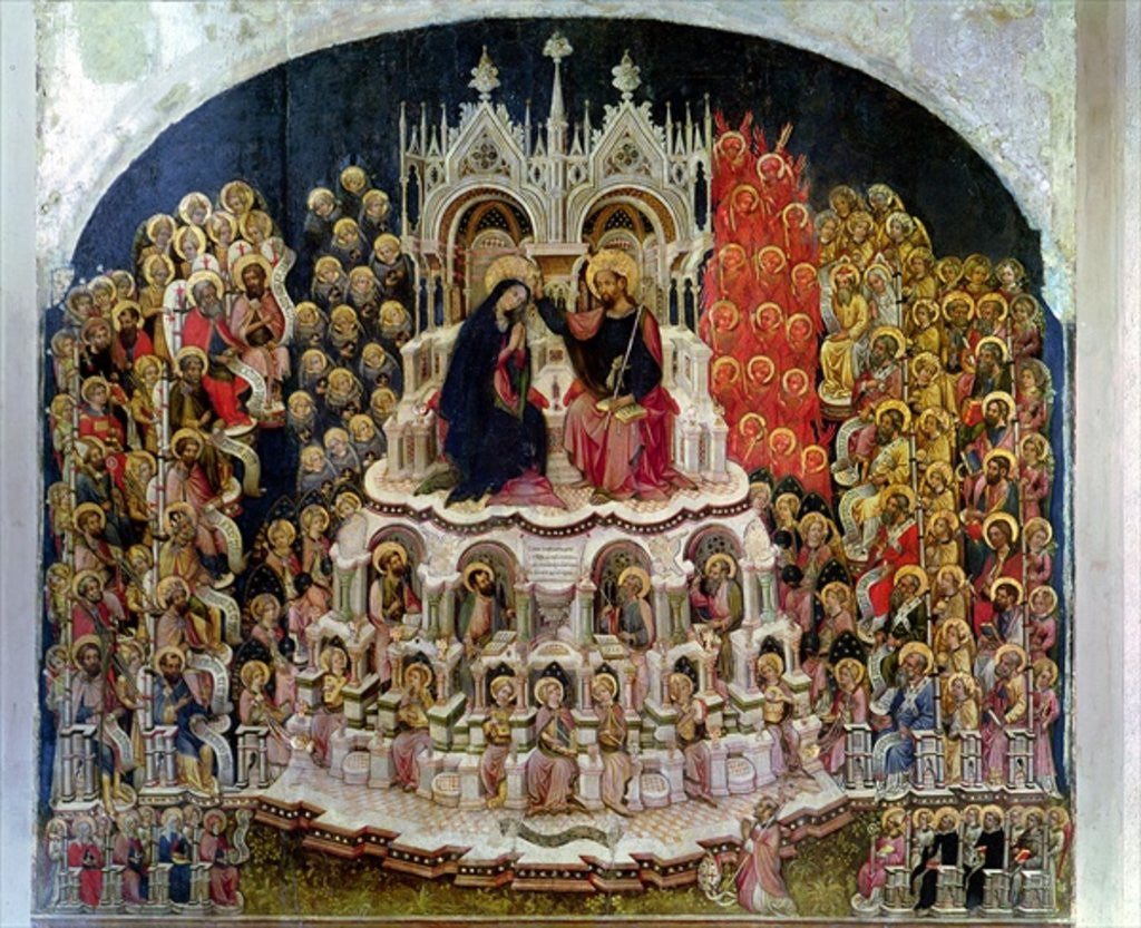 Detail of The Coronation of the Virgin in Paradise by Jacobello del Fiore
