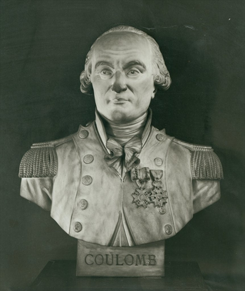 Detail of Bust of Charles de Coulomb by Joseph Marius Ramus