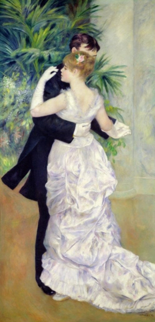 Detail of Dance in the City by Pierre Auguste Renoir